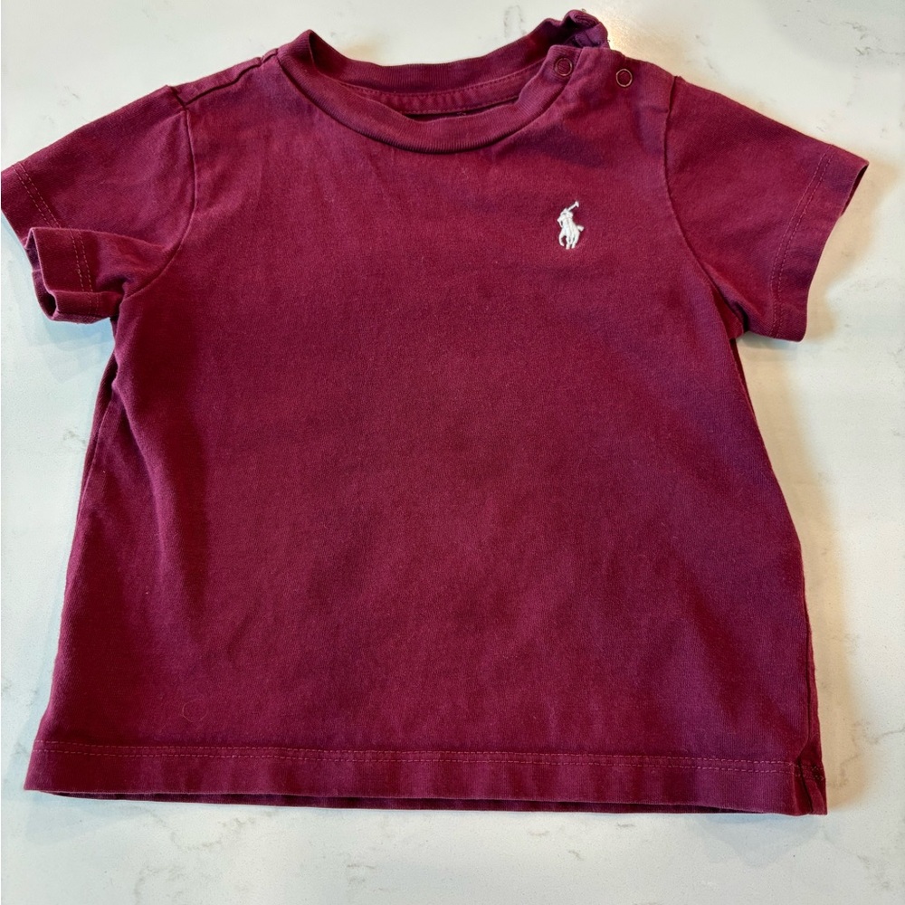 Maroon Polo t shirt 9 months